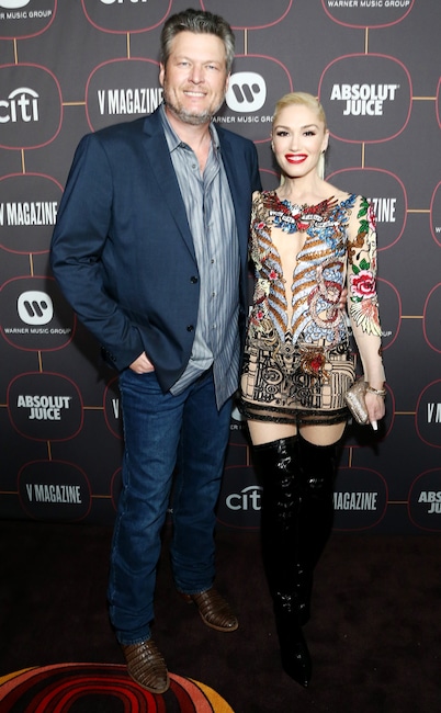 Blake Shelton, Gwen Stefani, 2020 Warner Music Group Pre-Grammy Party